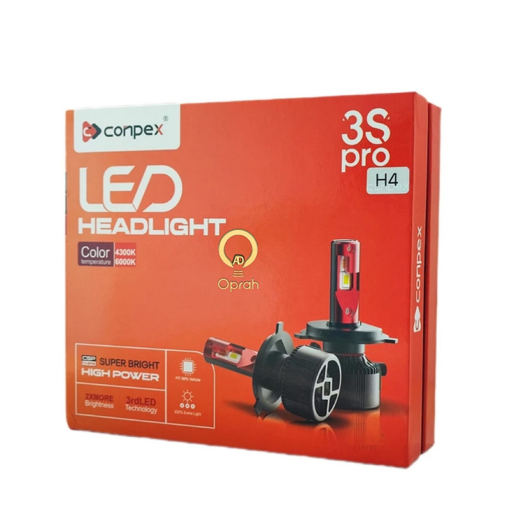 لامپ هدلایت خودرو دو حالته کانپکس مدل 3SPRO پایه H4 بسته دو عددی