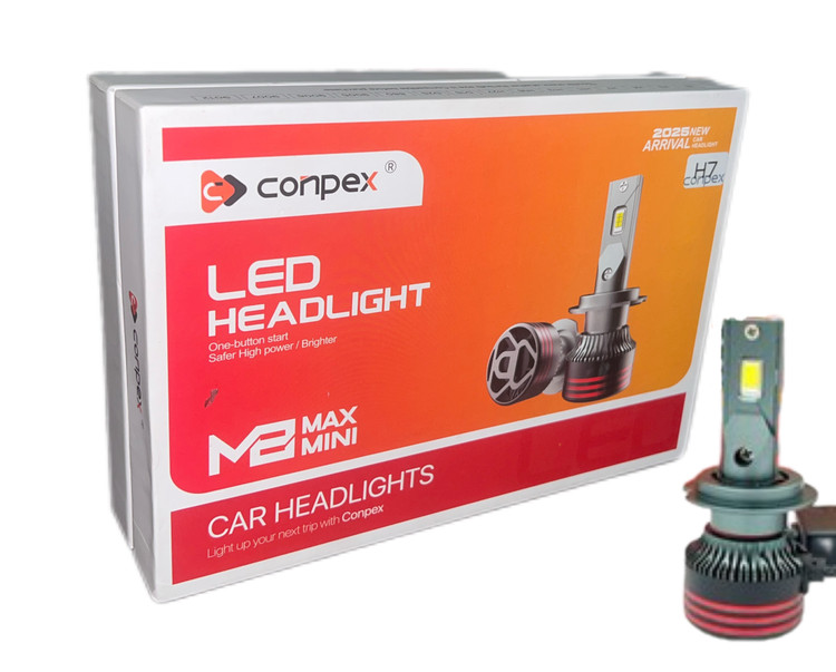 هدلایت کانپکس مدل M8MAX MINI پایه H7 بسته دوعددی